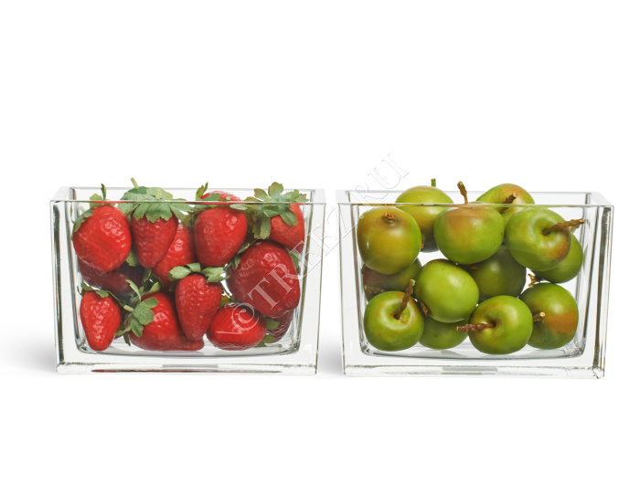 Яблочки-мини зеленые в коробке фото