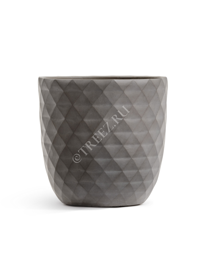 Кашпо TREEZ ERGO - Diamond - Чаша-конус - Мокко фото