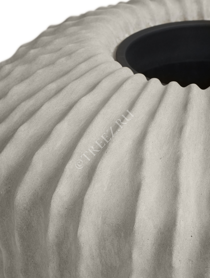 Кашпо TREEZ Effectory - Moho - Высокая Design-ваза - Белый песок фото