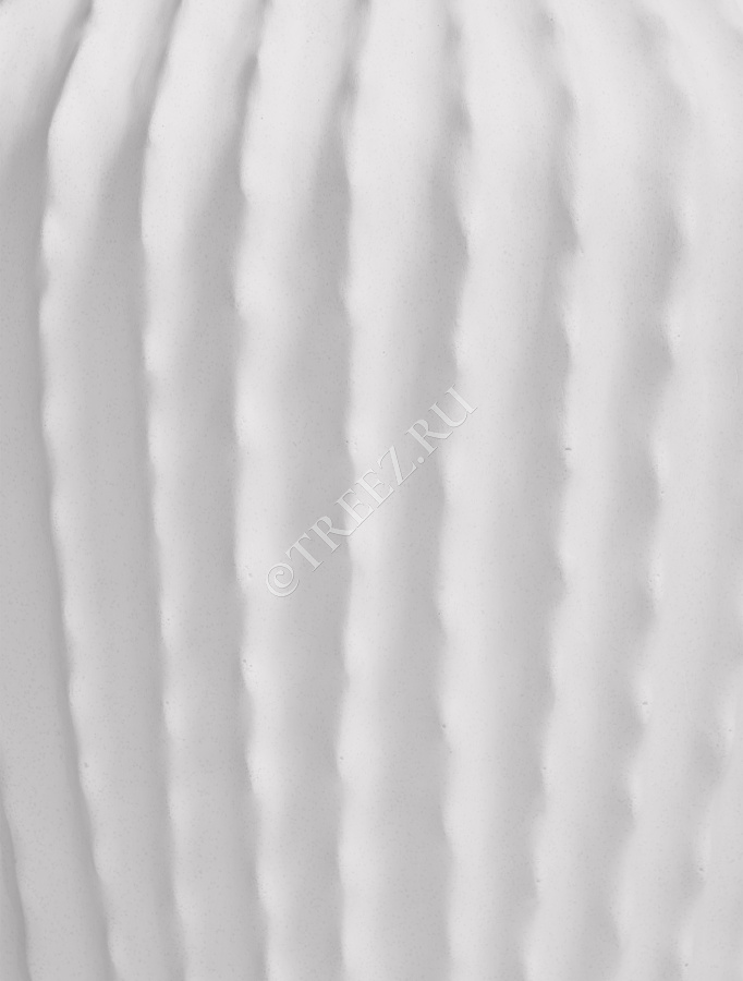 Кашпо TREEZ Effectory - Moho - Высокая Design-ваза - Белый камень фото