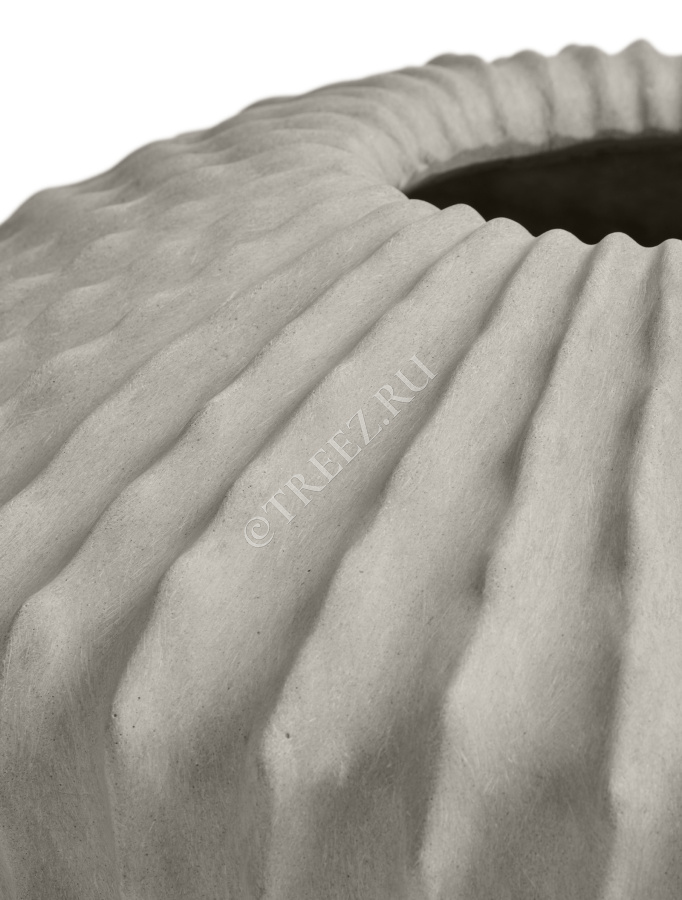 Кашпо TREEZ Effectory - Moho - Сферическая Design-ваза - Белый песок фото