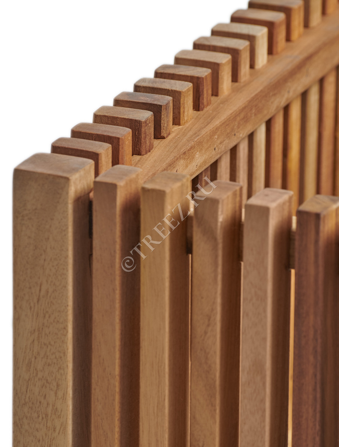 Кашпо TREEZ Effectory - Timberline - Высокий дивайдер - Тёмное дерево фото