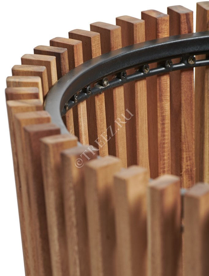 Кашпо TREEZ Effectory - Timberline - Конус - Тёмное дерево фото