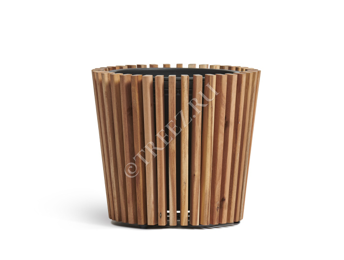 Кашпо TREEZ Effectory - Timberline - Конус - Тёмное дерево фото