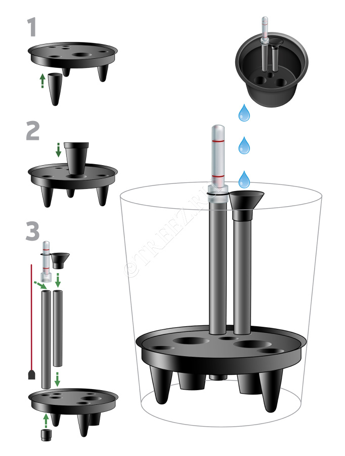 Система автополива R-21 для кашпо TREEZ Effectory - модель R-21 фото