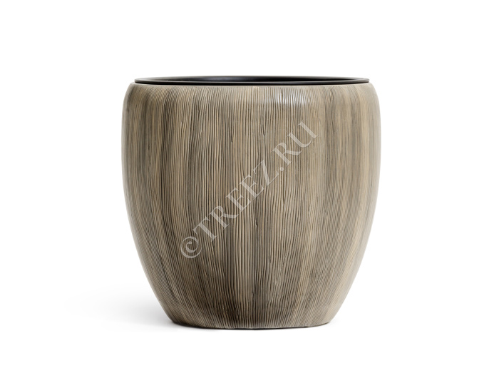 Кашпо TREEZ Effectory - Wow - Конус-Чаша - Капучино фото