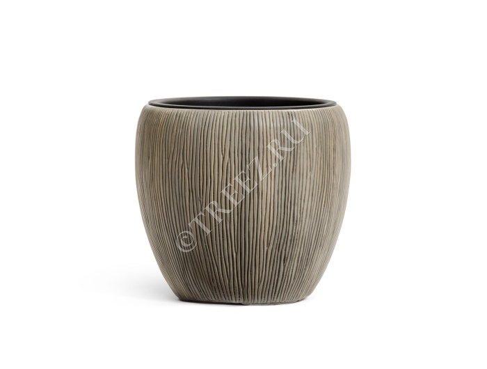 Кашпо TREEZ Effectory - Wow - Конус-Чаша - Капучино фото