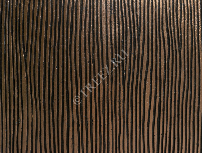 Кашпо TREEZ Effectory - Wow - Конус-Чаша - Тёмное матовое золото фото