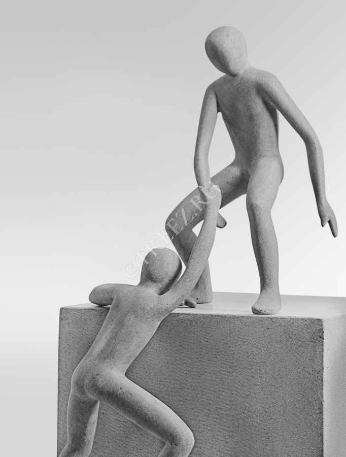 Скульптура TREEZ Effectory - Philosopher's Stone - Основа мироздания - Дымчато-серый песок фото