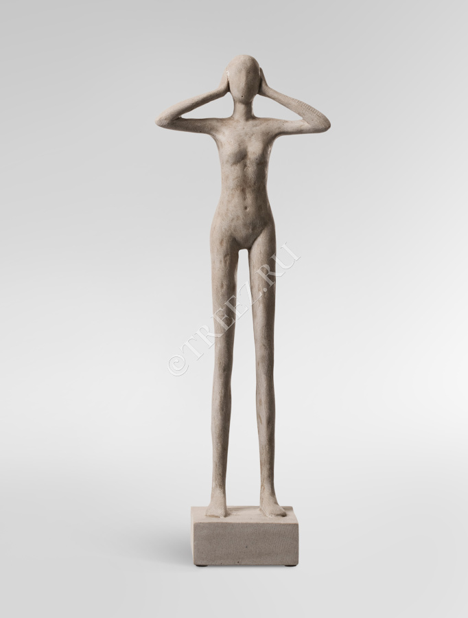 Скульптура TREEZ Effectory - Philosopher's Stone - Триптих "Недеяние зла" - Белый песок фото