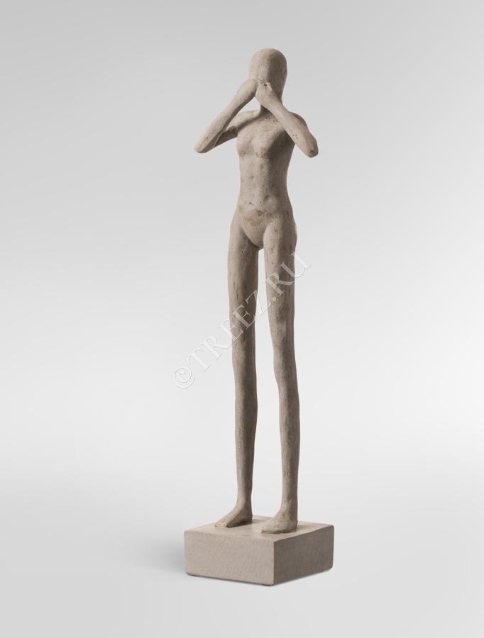 Скульптура TREEZ Effectory - Philosopher's Stone - Триптих "Недеяние зла" - Белый песок фото