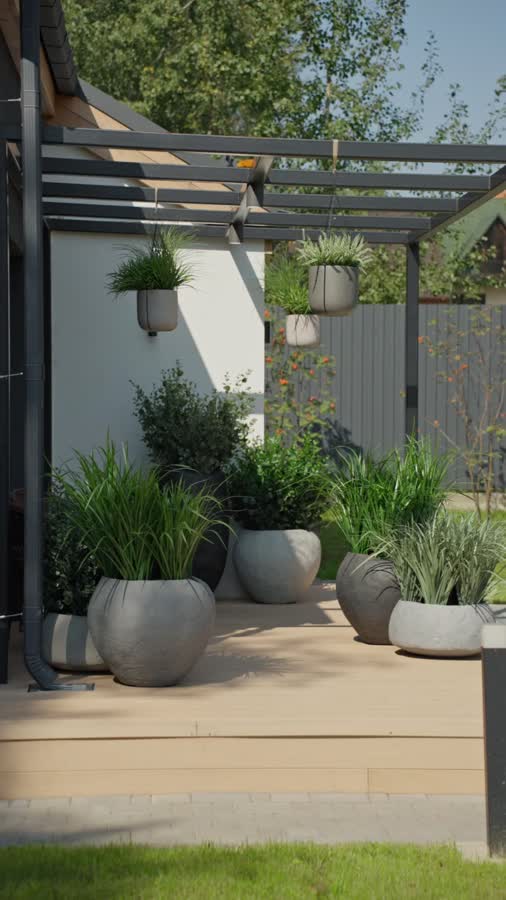 Кашпо TREEZ Effectory - Organic - Сфера - Белый песок фото