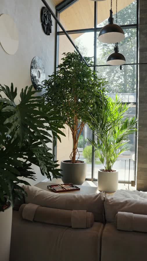 Кашпо TREEZ Effectory - Beton - Цилиндр - Серый ледник фото